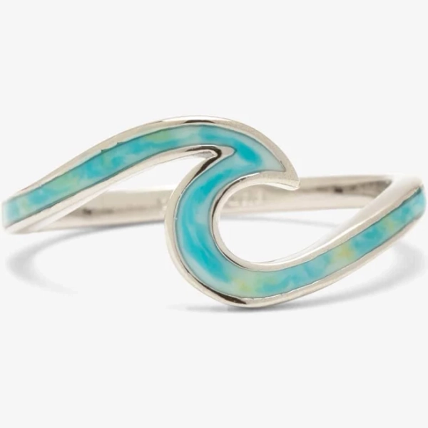 Puravida Tie-Dye Wave Metal Promise Ring