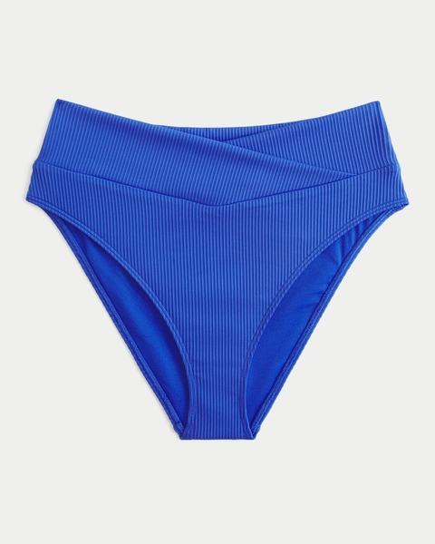 Ribbed High-Waist Bikini Bottom