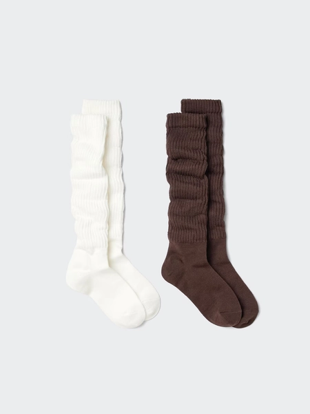 Women's Long Slouch Socks | 2 Pairs | UNIQLO US