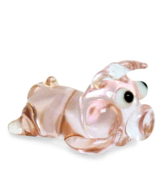 Tynies Lily the Pig Miniature Glass Figurine