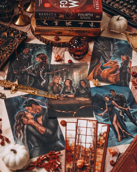 Fourth Wing Page Overlays: Officially Licensed Empyrean Series Art