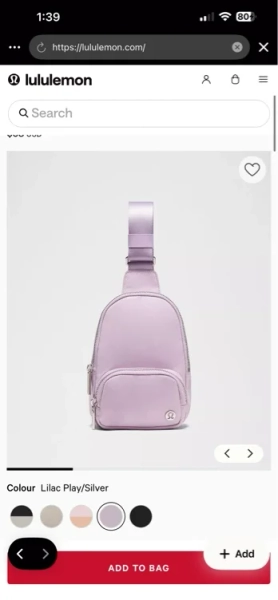 Everywhere Sling Bag Small 2L - Lila- ONE SIZE