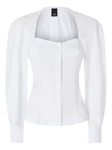 PINKO Cicerchie long-sleeve Shirt | White | FARFETCH