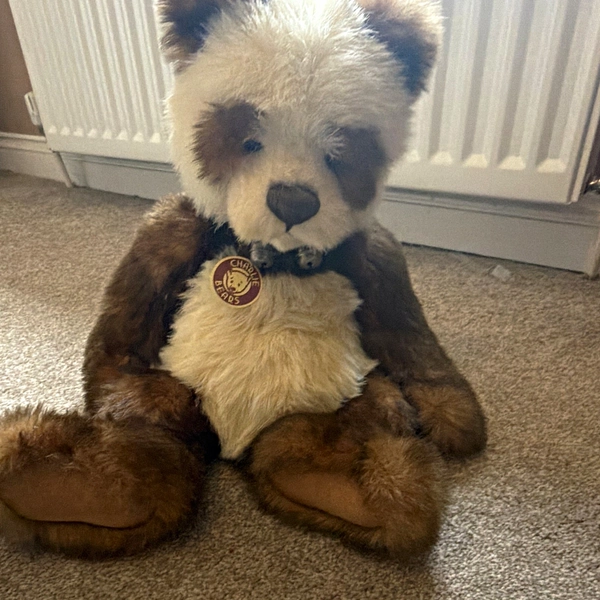 Charlie Bears Rose Plush Bear Brown &amp; Cream Isabelle Lee CB183986 Hanging Tag
