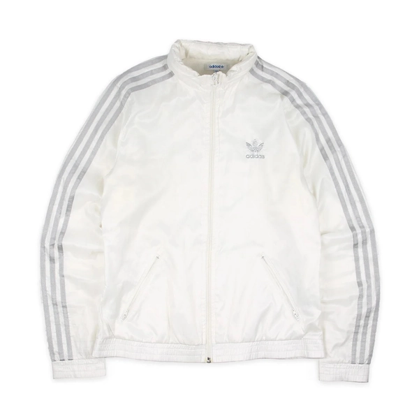 Adidas Firebrid Regenjacke Outdoor Creme Silber Vintage Trefoil