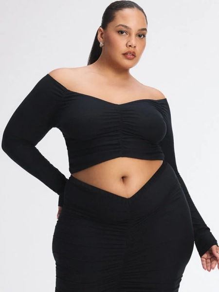 Softcore Modal Ruched Crop Top