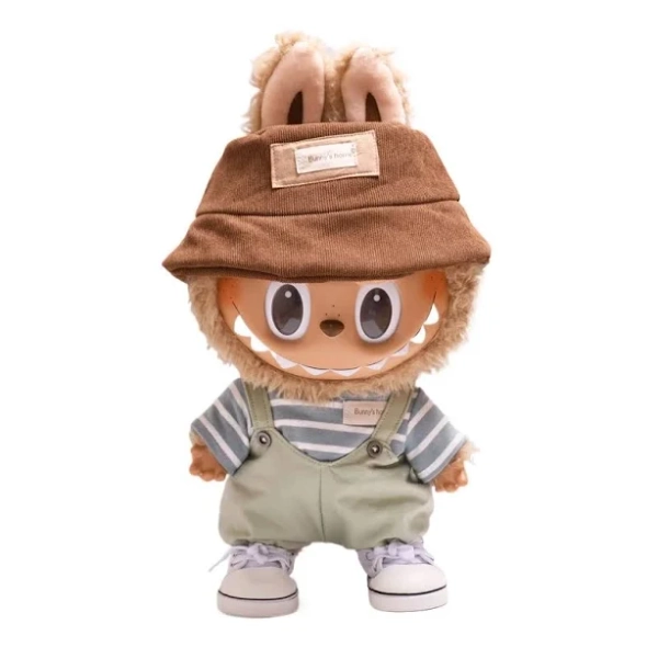 38cm Labubu Clothes Couple Style Fresh Casual Doll Outfit Set Soft Fabric Cute Doll Wear for Daily
