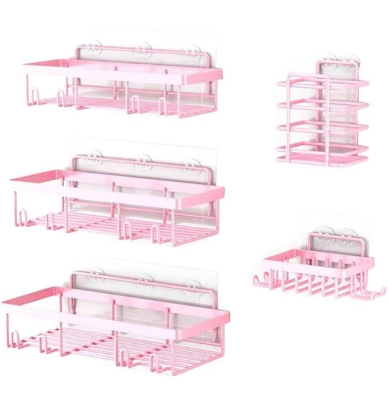 Aoibox 5-Piece Shower Caddy Basket Set