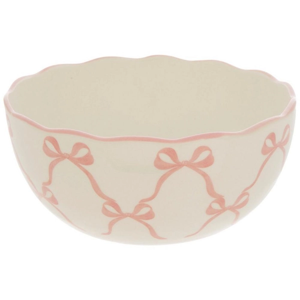 Pink Bows Cereal Bowl