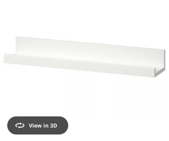MOSSLANDA Picture ledge - white 55 cm