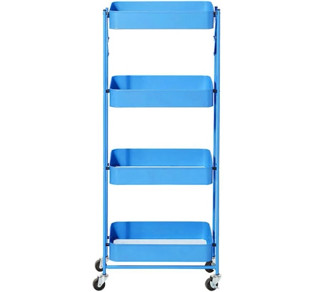 Origami 4-Tier Rolling Cart with Wheels