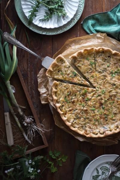 Quiche aux poireaux