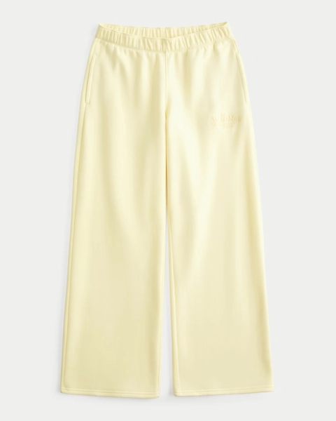 Hollister Feel Good Wide-Leg Logo Graphic Sweatpants