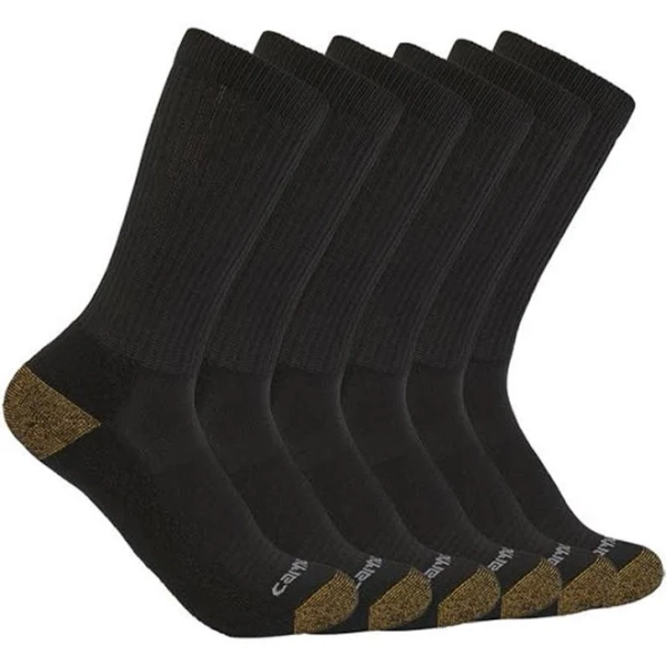 Carhartt Men's Midweight Crew Socks (6-Pack)