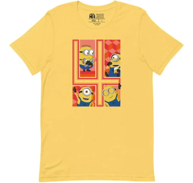 Despicable Me 4 Four Minions Unisex T-Shirt