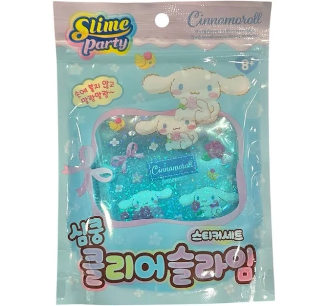 Cinnamoroll Clear Slime & Sticker Set 5