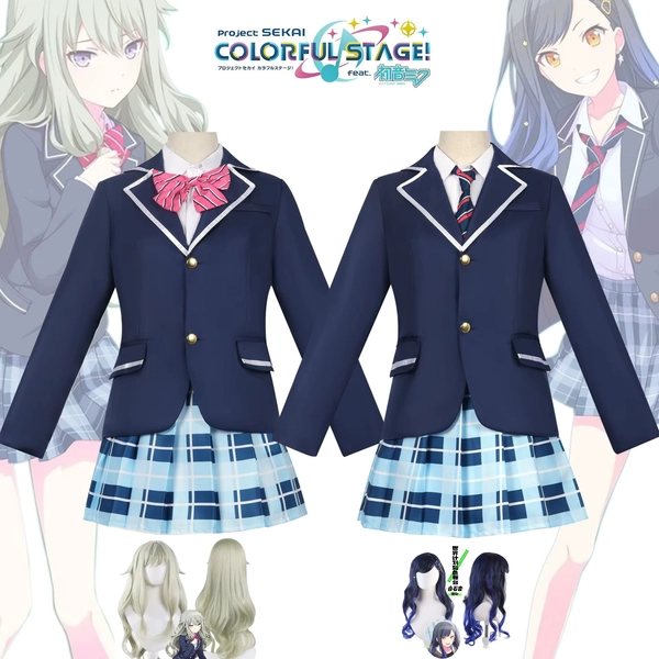 Project Sekai Colorful Stage! Feat. Shiraishi An Cosplay Kusanagi Nene Cosplay Aoyagi Toya School JK Uniform Cosplay Costume Wig - AliExpress 200000532