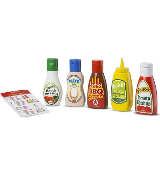Melissa & Doug Favorite Condiment Play Food Set