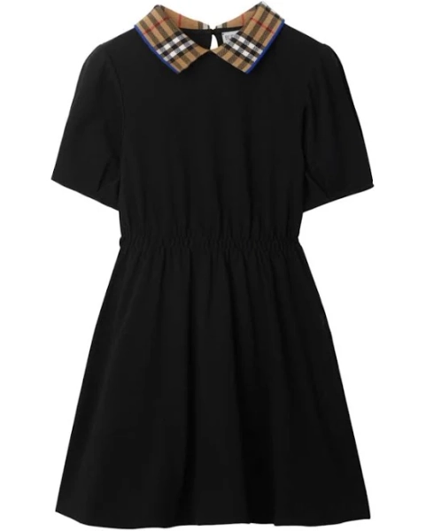 Burberry Kids Check-Collar cotton Polo Dress
