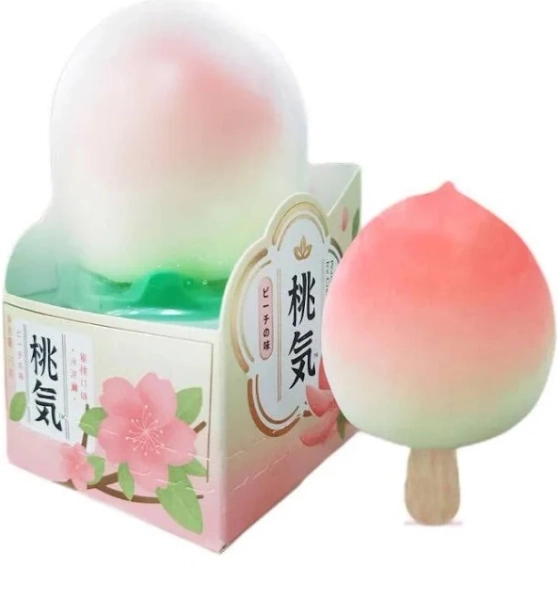 Viral Peach Fruit Shaped Ice Cream