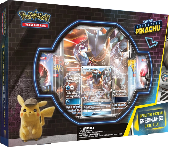 Detective Pikachu Greninja-Gx Case File: Pokemon TCG: 2 Greninja Foil Trading Cards + 7 Booster Pack - Walmart.com
