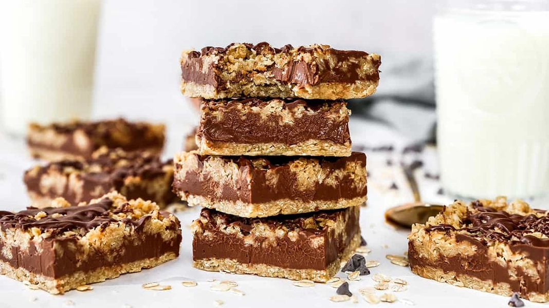 Chocolate Peanut Butter Oatmeal Bars