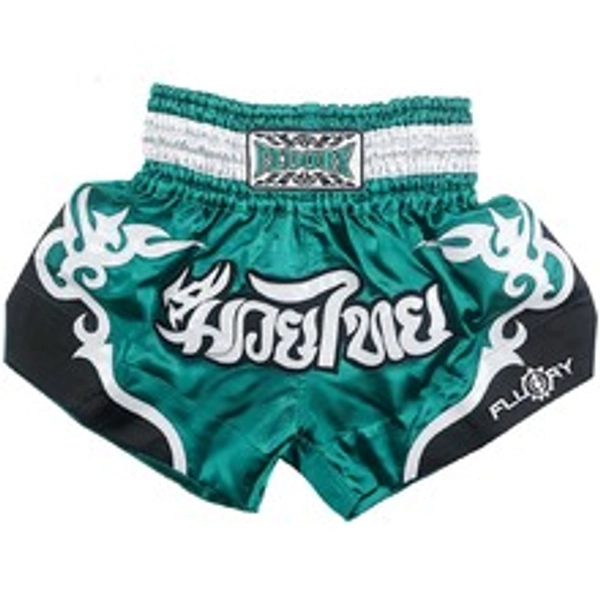 Fluory Light Blue Muay Thai Shorts