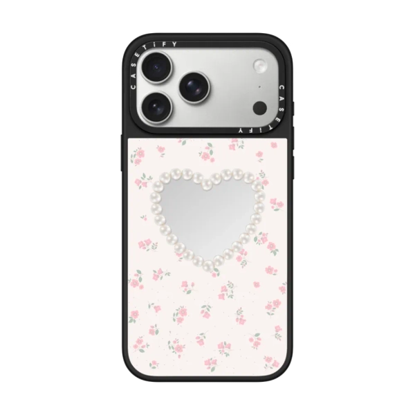 Mirror iPhone 16 Case MagSafe Compatible - Pearly Heart