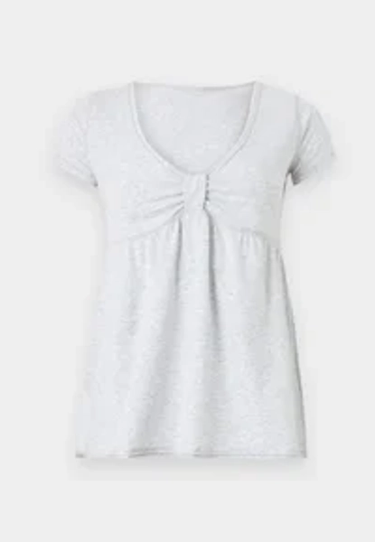 BABYDOLL - T-shirts med print - light grey
