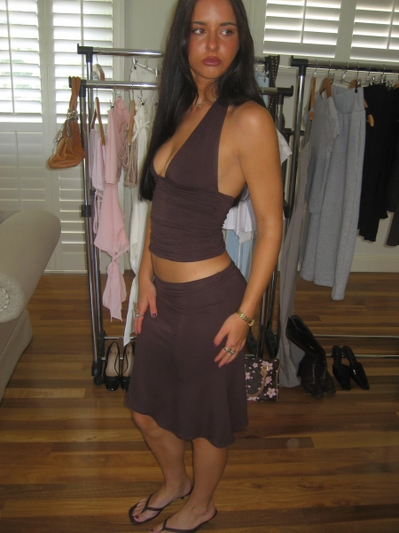 The Sloane Skirt (Cocoa)
