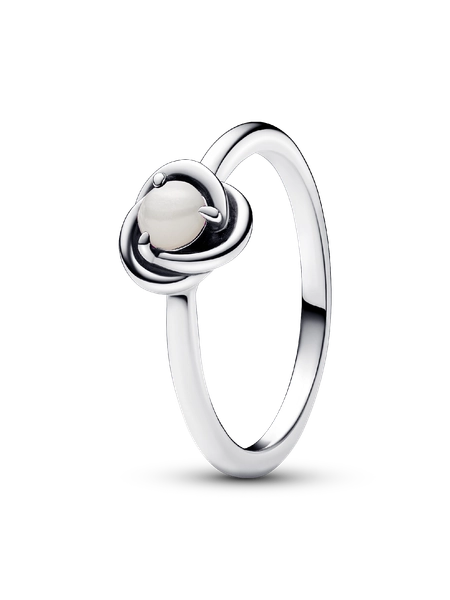 June Birthstone Eternity Circle Ring