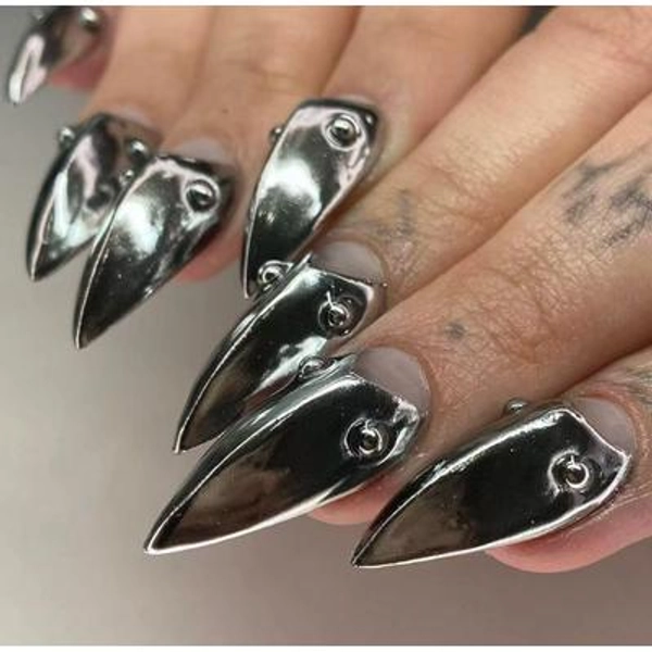 3D Eagle Claw Press On Nails, Gothic Nail Gloves