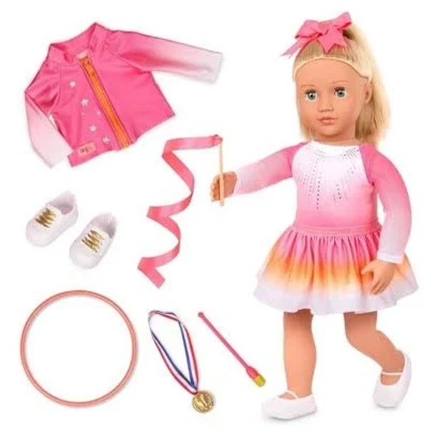 Our Generation Indy 18" Doll & Gymnastics Accessory Set