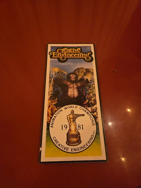 Showbiz Pizza Place - Creative Engineering trifold brochure advert - Original