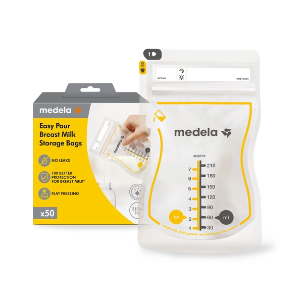 Medela Easy Pour Breast Milk Storage Bags 50 Pack