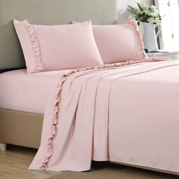 Ultra Soft Ruffle Hem Microfiber Sheet Set Swift Home