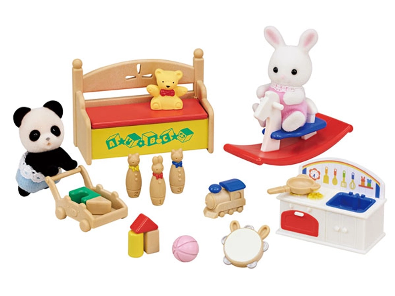 Sylvanian Families Tons of Toys Set -White Rabbit / Pookie Panda Babies-(Released)