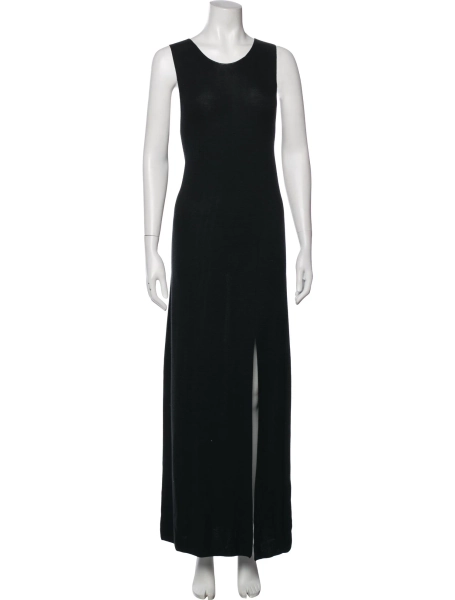 Crew Neck Long Dress