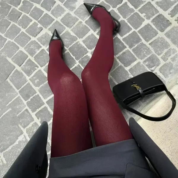 Women's Tights Slim Stockings Pantyhose Super Elastic Large Size Leggings Red Women's Sexy Tights Spring Autumn Winter Stockings - AliExpress 