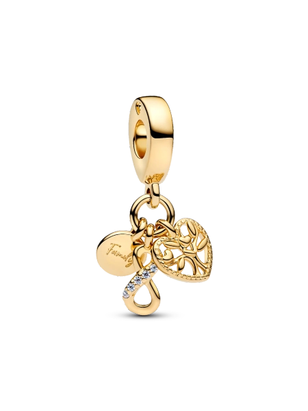 Family Infinity Triple Dangle Charm