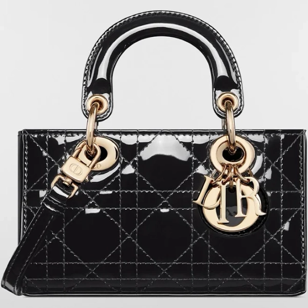 Dior Lady D-Joy Micro Patent Cannage Calfskin Bag