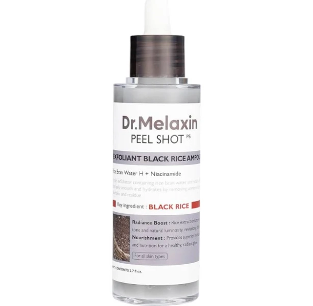 Dr. Melaxin Peel Shot Exfoliating Black Rice Ampoule