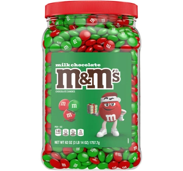 M&M's Christmas Milk Chocolate Candy