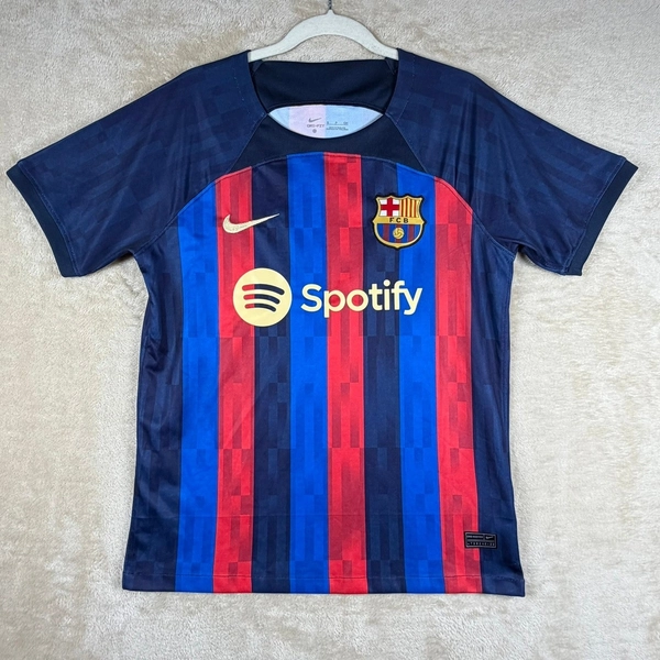 Nike FC Barcelona Home Football Shirt 2022/23 Spotify Soccer Jersey Men's Small