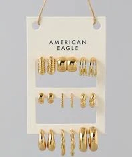 AE Hoop Earrings 9-Pack