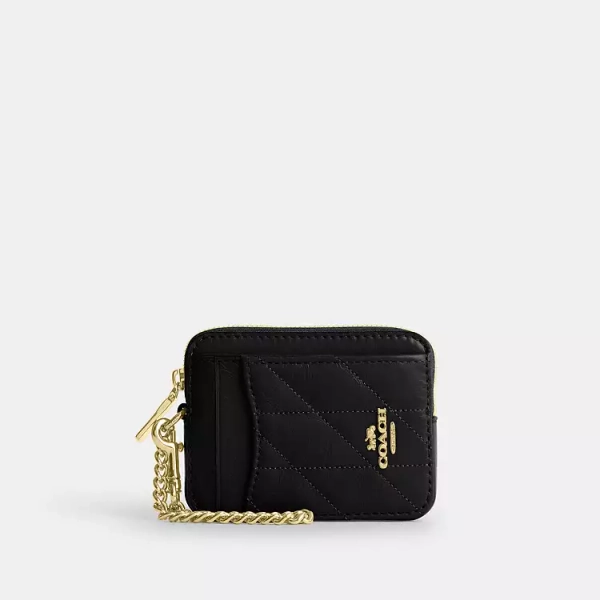 Zip Card Case With Quilting