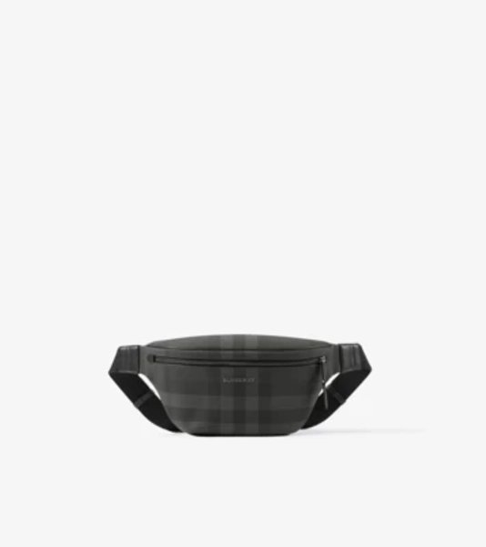 Cason Belt Bag in Charcoal - Men, Canvas | Burberry® Official