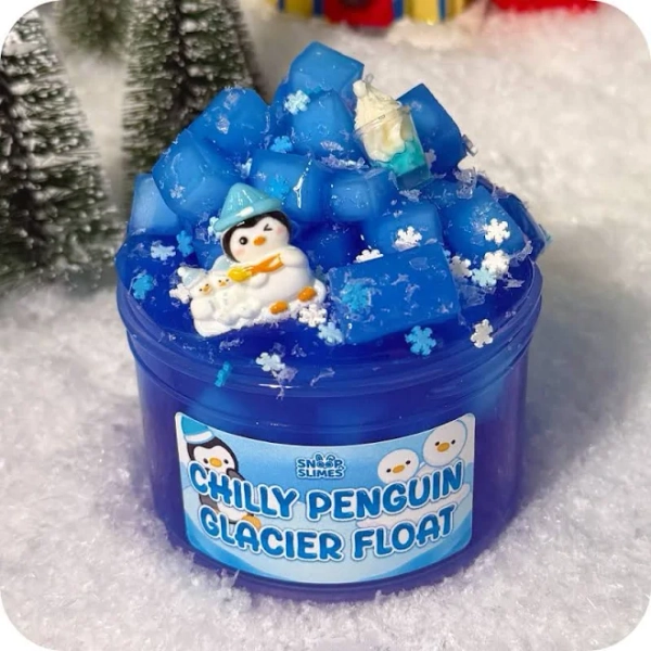 Snoopslimes Chilly Penguin Glacier Float Slime