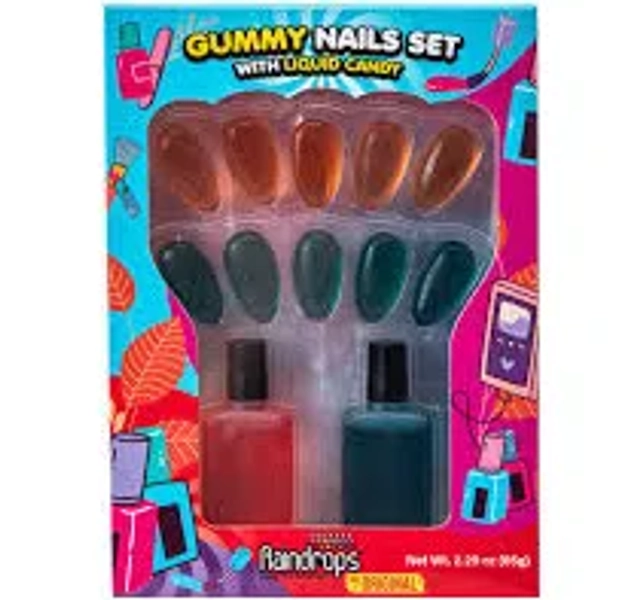 Raindrops Gummy Nail Set