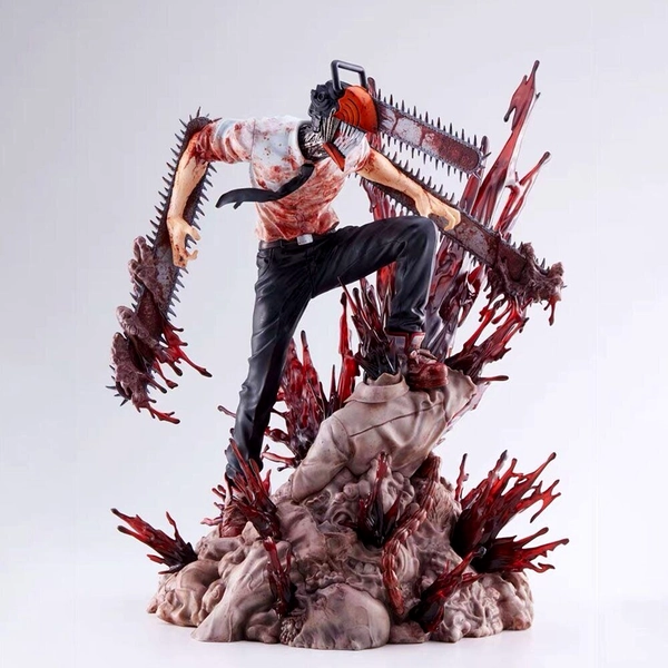 Chainsaw Man Denji Figure PVC Statue Chainsawman Anime Model Toy-